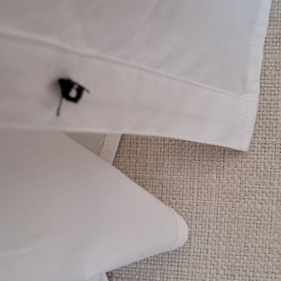 NWOT Banana Republic Womens White Tuxedo Long Sleeve Button Down Shirt S-6 - Picture 8 of 9